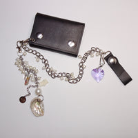 pearl pocket chain wallet